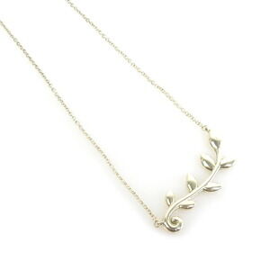 Tiffany Co Olive Leaf Necklace Sterling Silver
